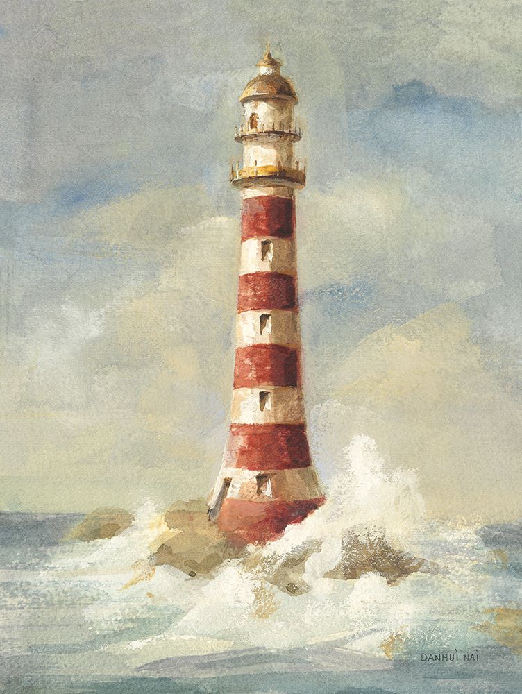 Wall Art Painting id:686818, Name: Lighthouse II, Artist: Nai, Danhui