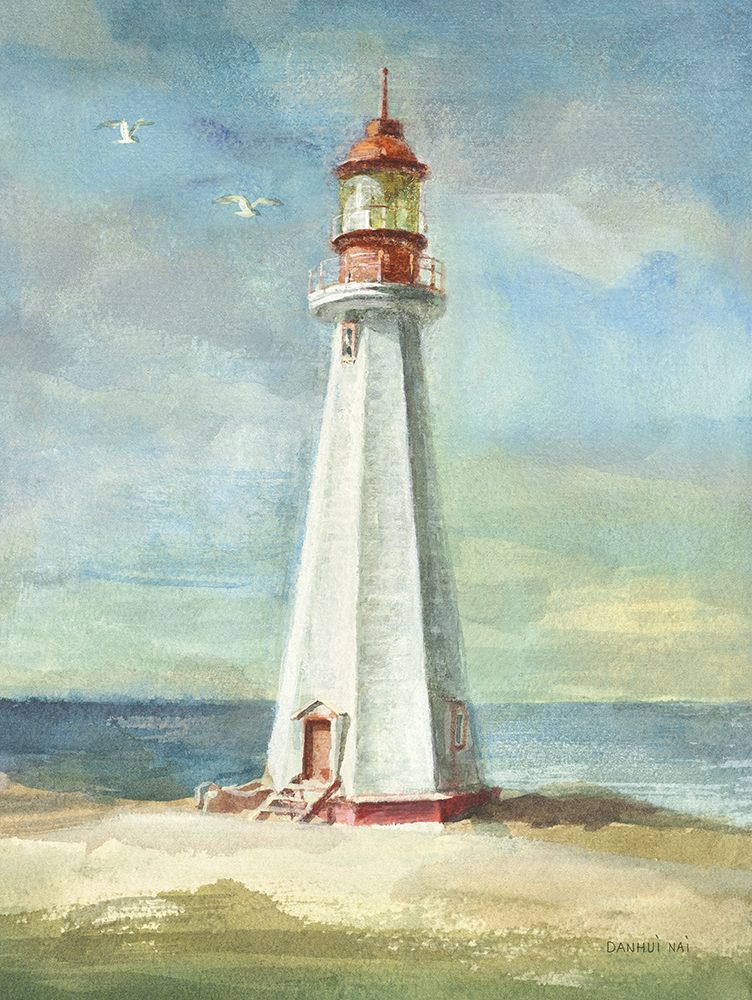 Wall Art Painting id:686819, Name: Lighthouse III, Artist: Nai, Danhui