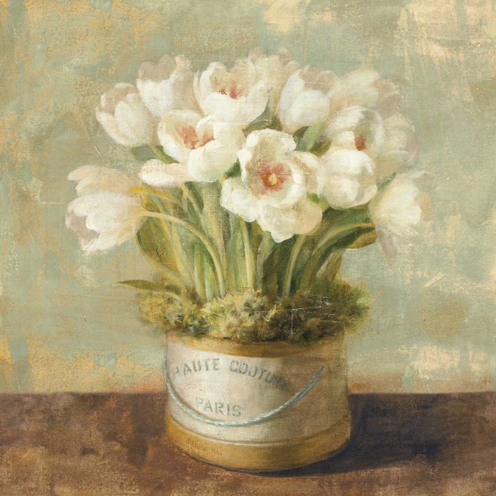Wall Art Painting id:18334, Name: Hatbox Tulips - Wag, Artist: Nai, Danhui