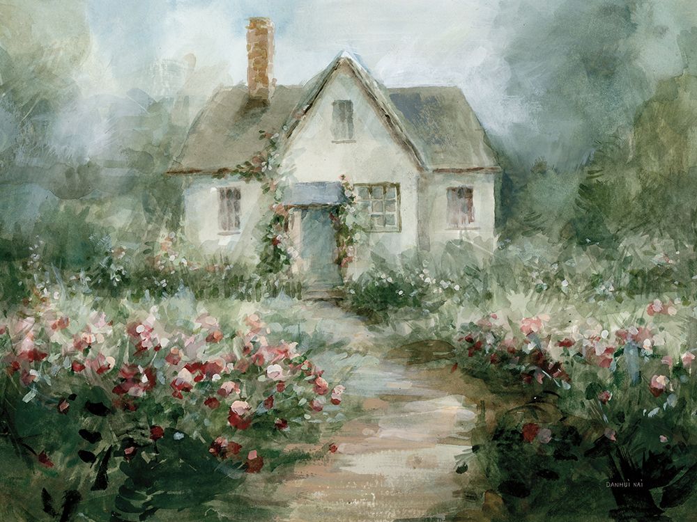 Wall Art Painting id:691754, Name: Cottage Garden I, Artist: Nai, Danhui