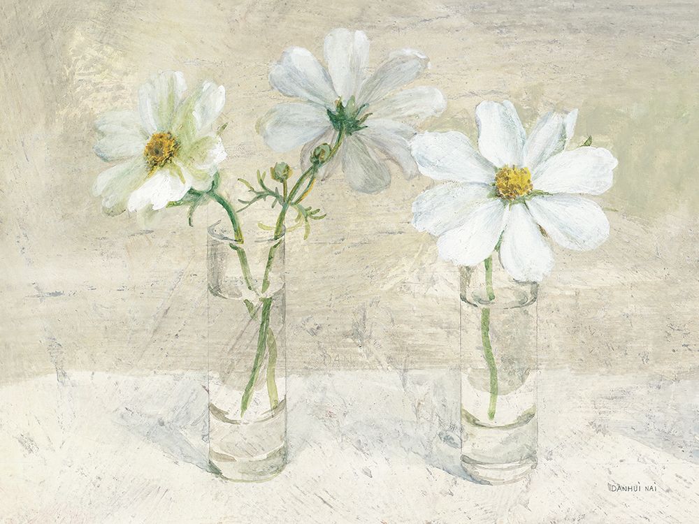 Wall Art Painting id:722654, Name: Cosmos in Glasses I Neutral, Artist: Nai, Danhui