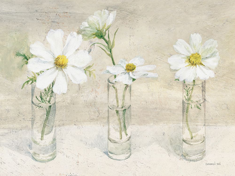 Wall Art Painting id:722653, Name: Cosmos in Glasses II Neutral, Artist: Nai, Danhui