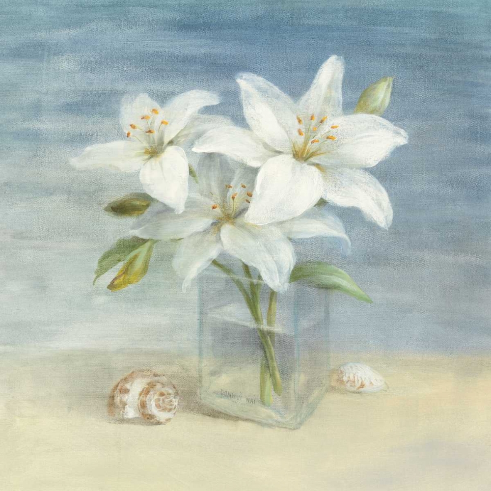 Wall Art Painting id:17896, Name: Lilies and Shells - Wag, Artist: Nai, Danhui