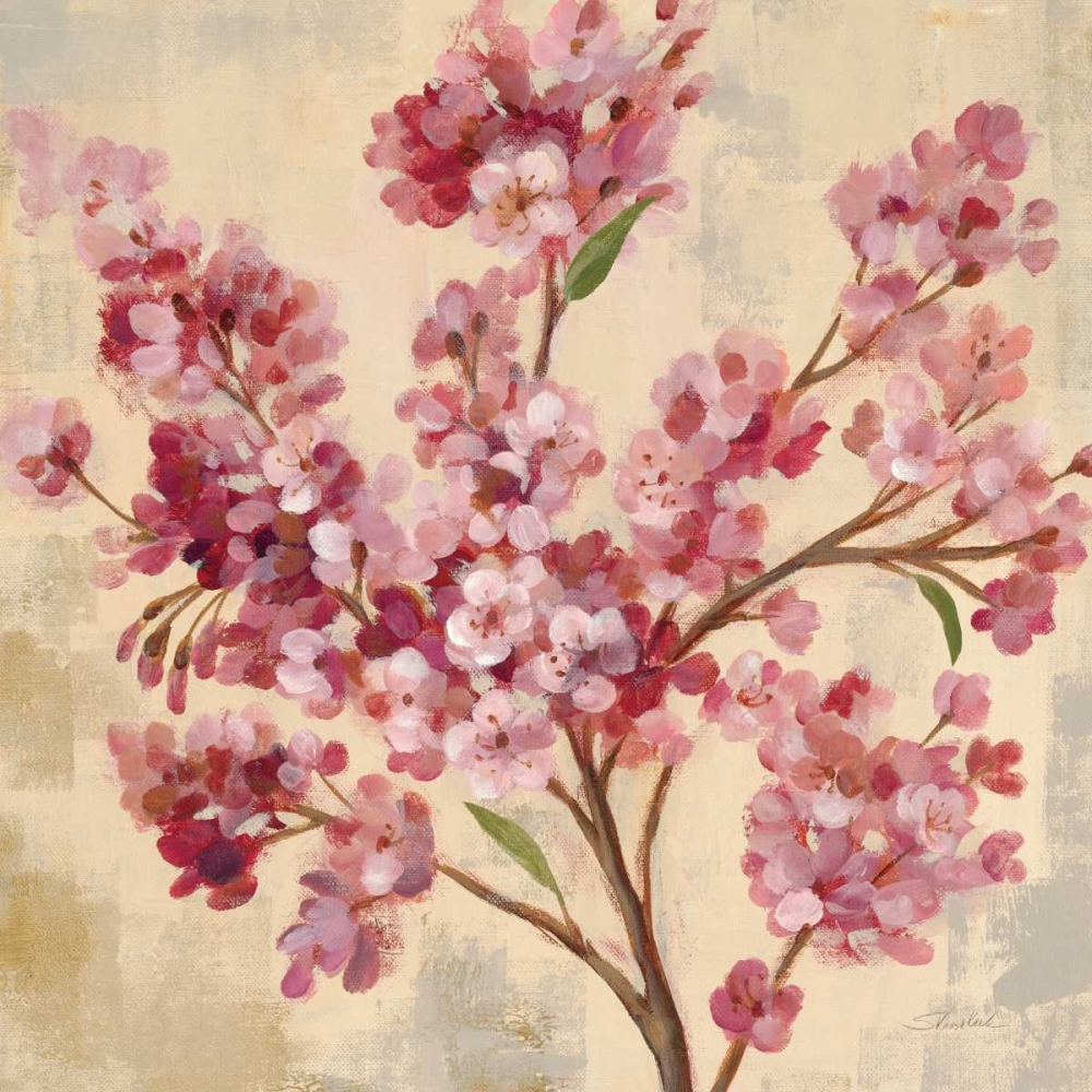 Wall Art Painting id:34117, Name: Pink Cherry Branch I, Artist: Vassileva, Silvia