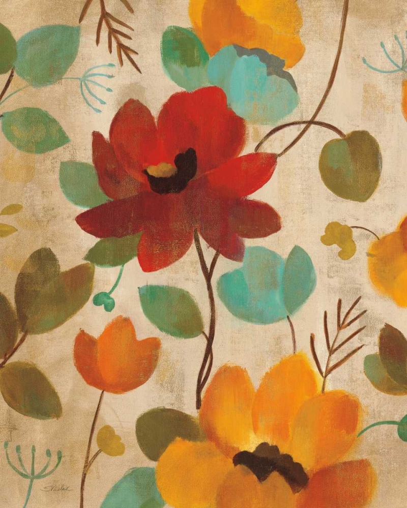 Wall Art Painting id:17366, Name: Vibrant Embroidery II, Artist: Vassileva, Silvia