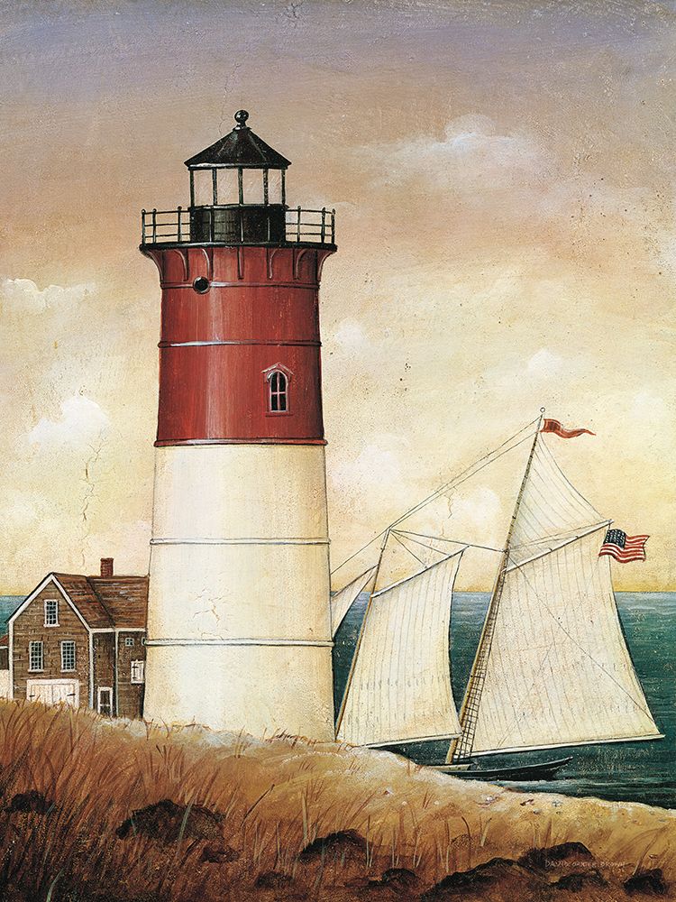 Wall Art Painting id:724854, Name: Schooner Bay, Artist: Brown, David Carter