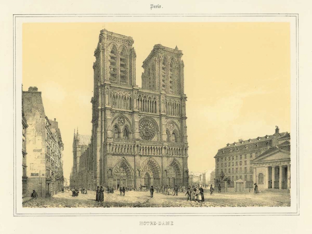 Wall Art Painting id:20565, Name: Notre Dame, Artist: Anonymous