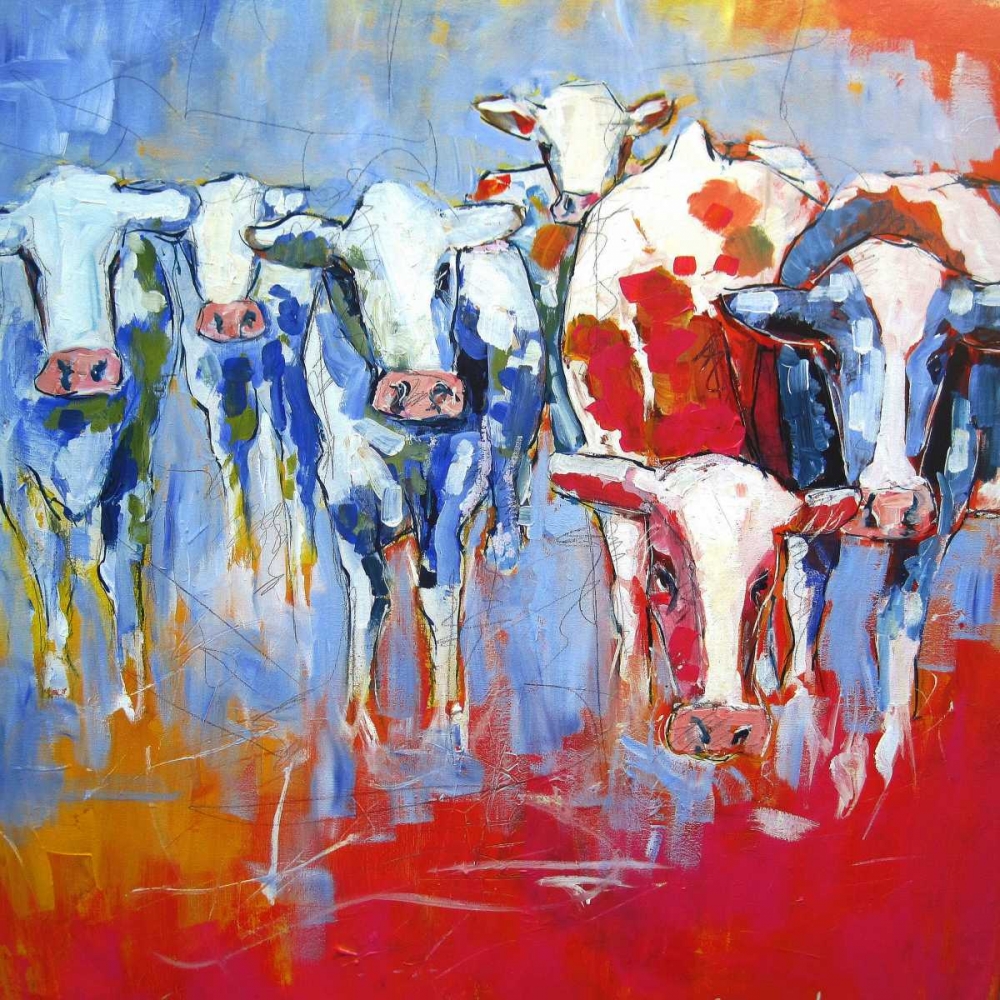 Wall Art Painting id:48099, Name: Cows, Artist: Luc