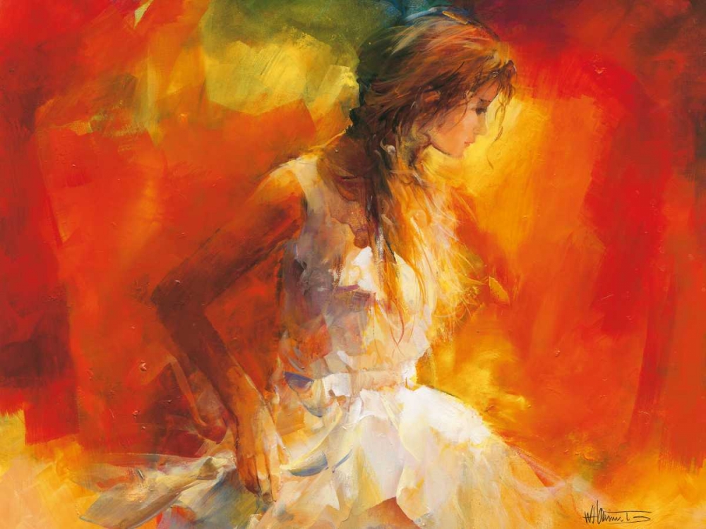 Wall Art Painting id:19494, Name: Young Girl I, Artist: Haenraets, Willem