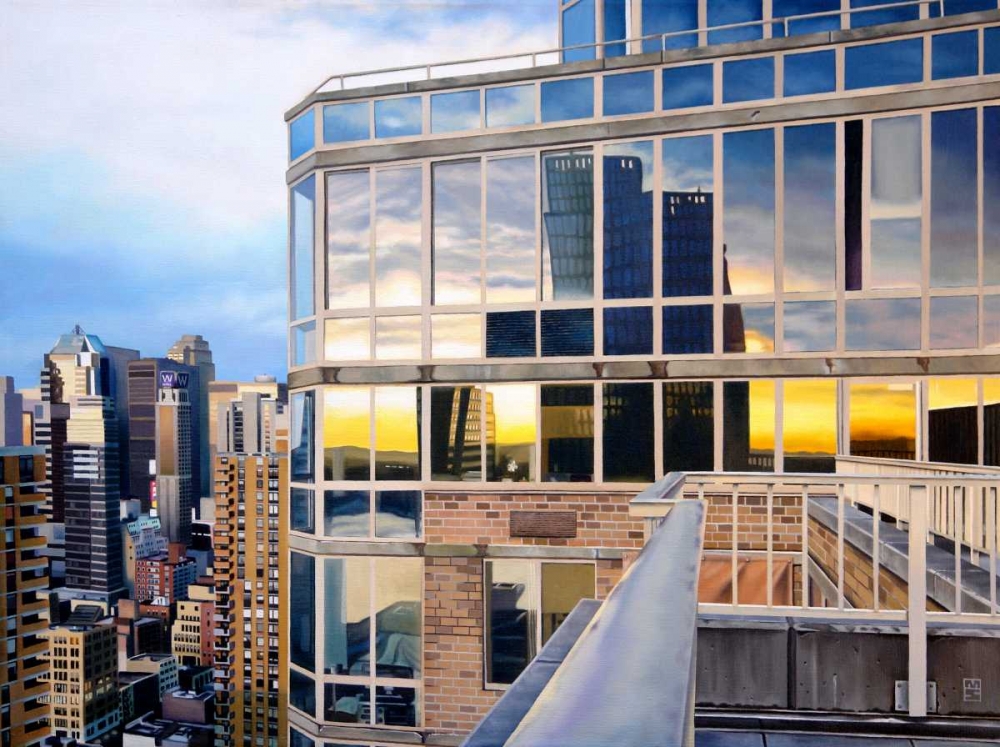 Wall Art Painting id:81349, Name: NYC Penthouse Reflections, Artist: Schuh, Michael
