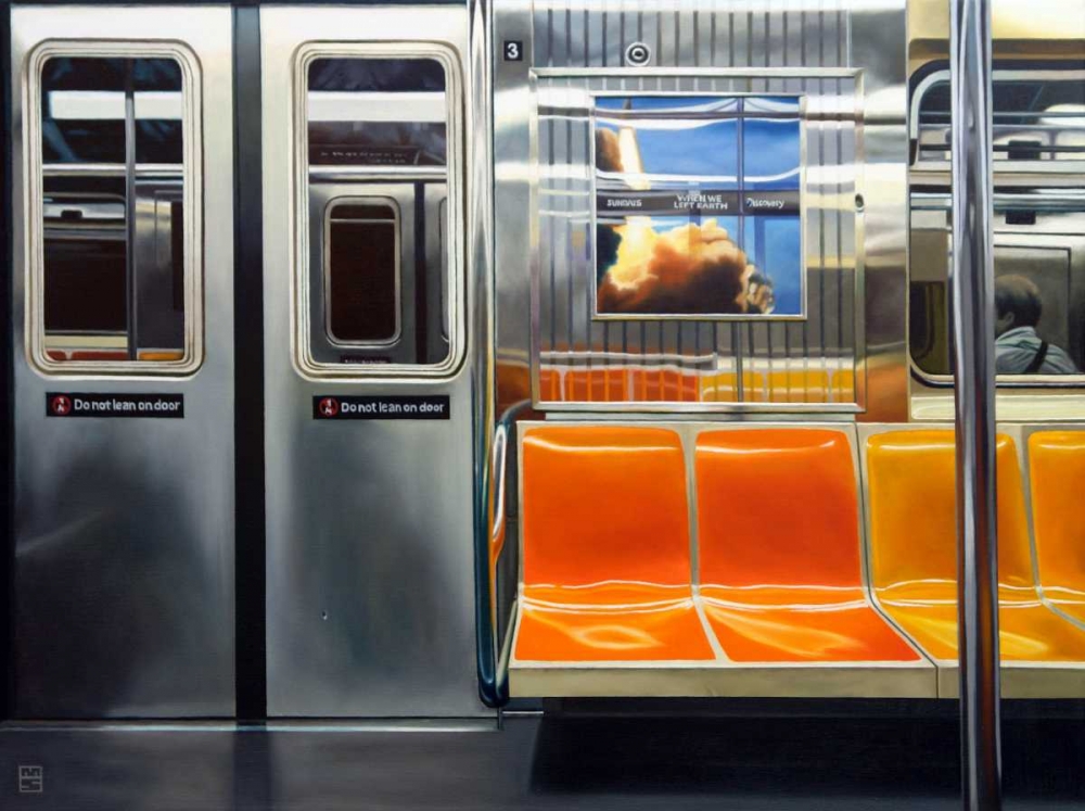 Wall Art Painting id:81350, Name: NYC Subway Reflections, Artist: Schuh, Michael