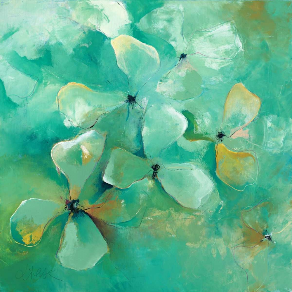 Wall Art Painting id:87903, Name: Floating Flowers, Artist: Strunk, Anne L.