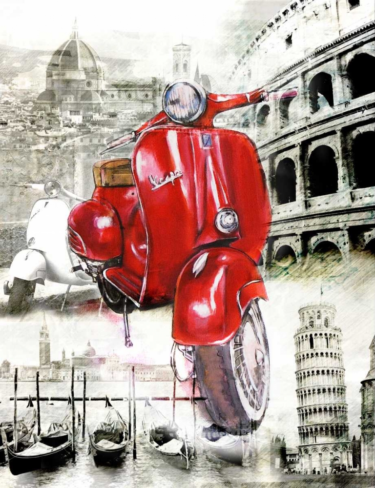 Wall Art Painting id:28787, Name: The Beautiful Motorbike, Artist: Sola, Bresso