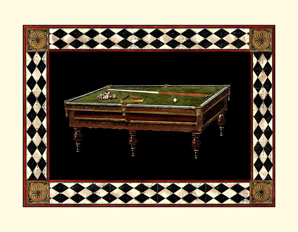 Wall Art Painting id:248970, Name: Lets Play Billiards I, Artist: Vision Studio
