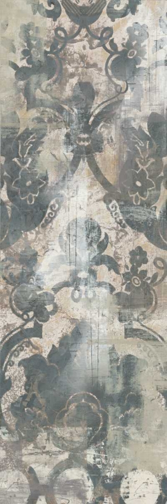 Wall Art Painting id:148345, Name: Weathered Damask Panel IV, Artist: Vess, June Erica