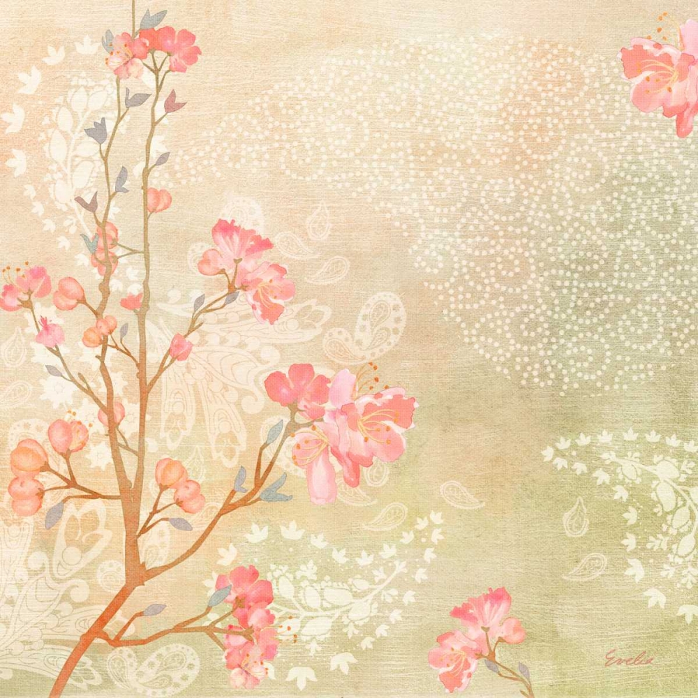 Wall Art Painting id:76360, Name: Sweet Cherry Blossoms I, Artist: Evelia Designs