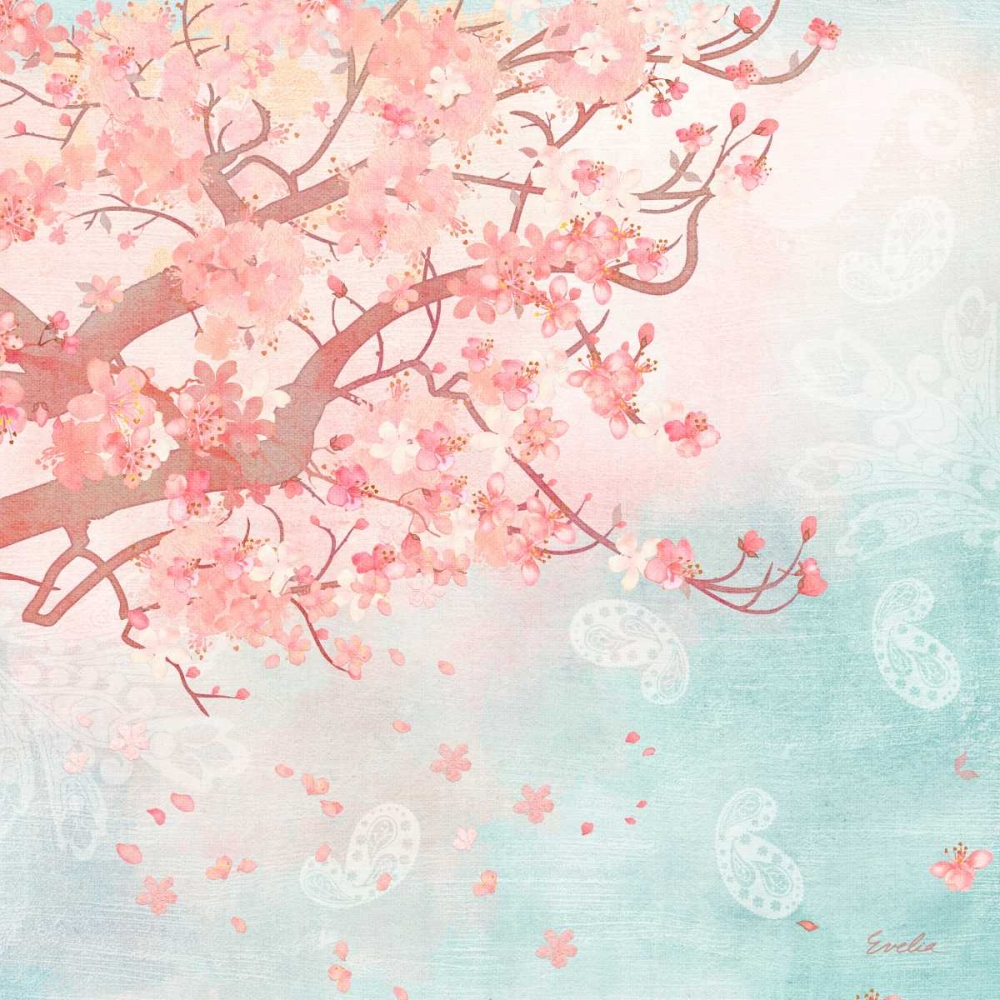 Wall Art Painting id:76362, Name: Sweet Cherry Blossoms III, Artist: Evelia Designs