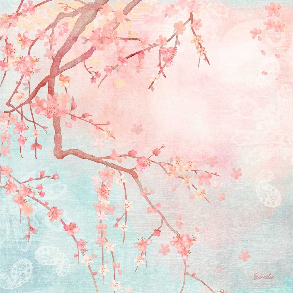 Wall Art Painting id:76363, Name: Sweet Cherry Blossoms IV, Artist: Evelia Designs