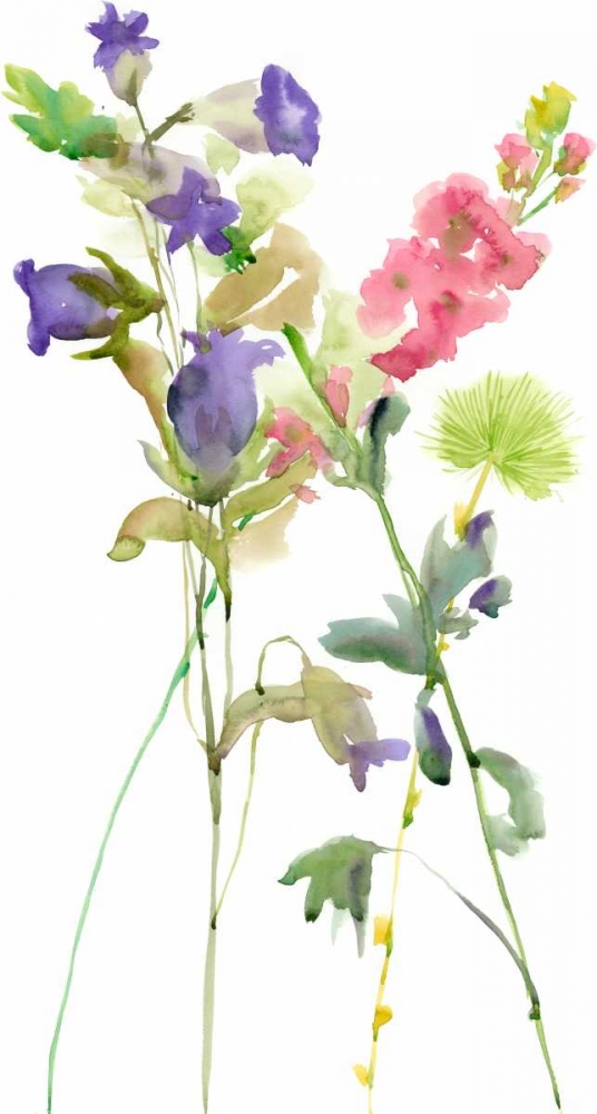 Wall Art Painting id:155687, Name: Watercolor Floral Study IV, Artist: Wang, Melissa