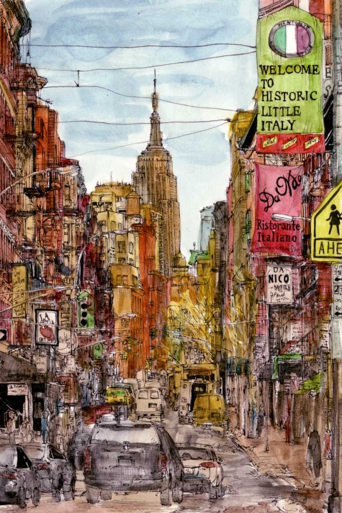 Wall Art Painting id:155711, Name: City Scene II, Artist: Wang, Melissa