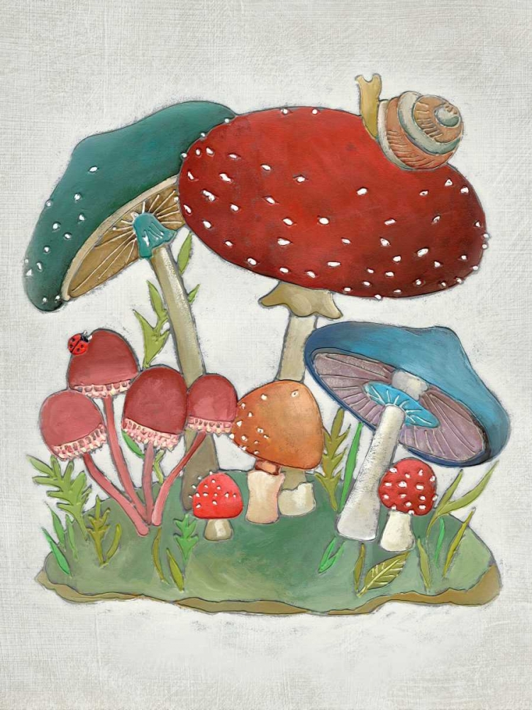 Wall Art Painting id:165485, Name: Mushroom Collection I, Artist: Zarris, Chariklia