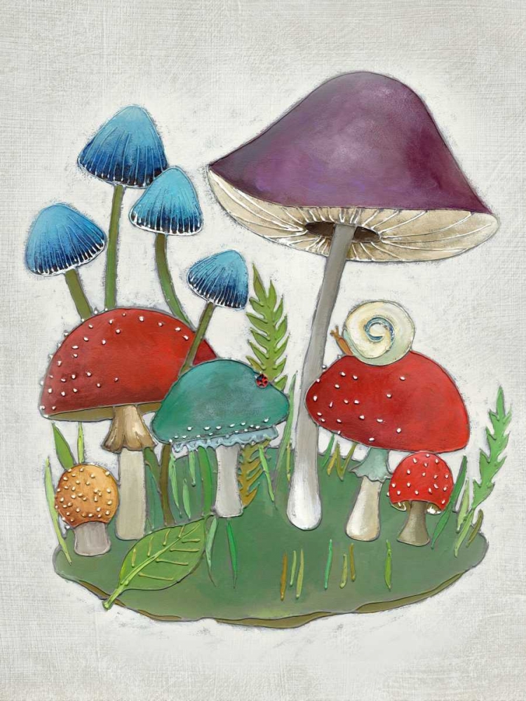 Wall Art Painting id:165486, Name: Mushroom Collection II, Artist: Zarris, Chariklia