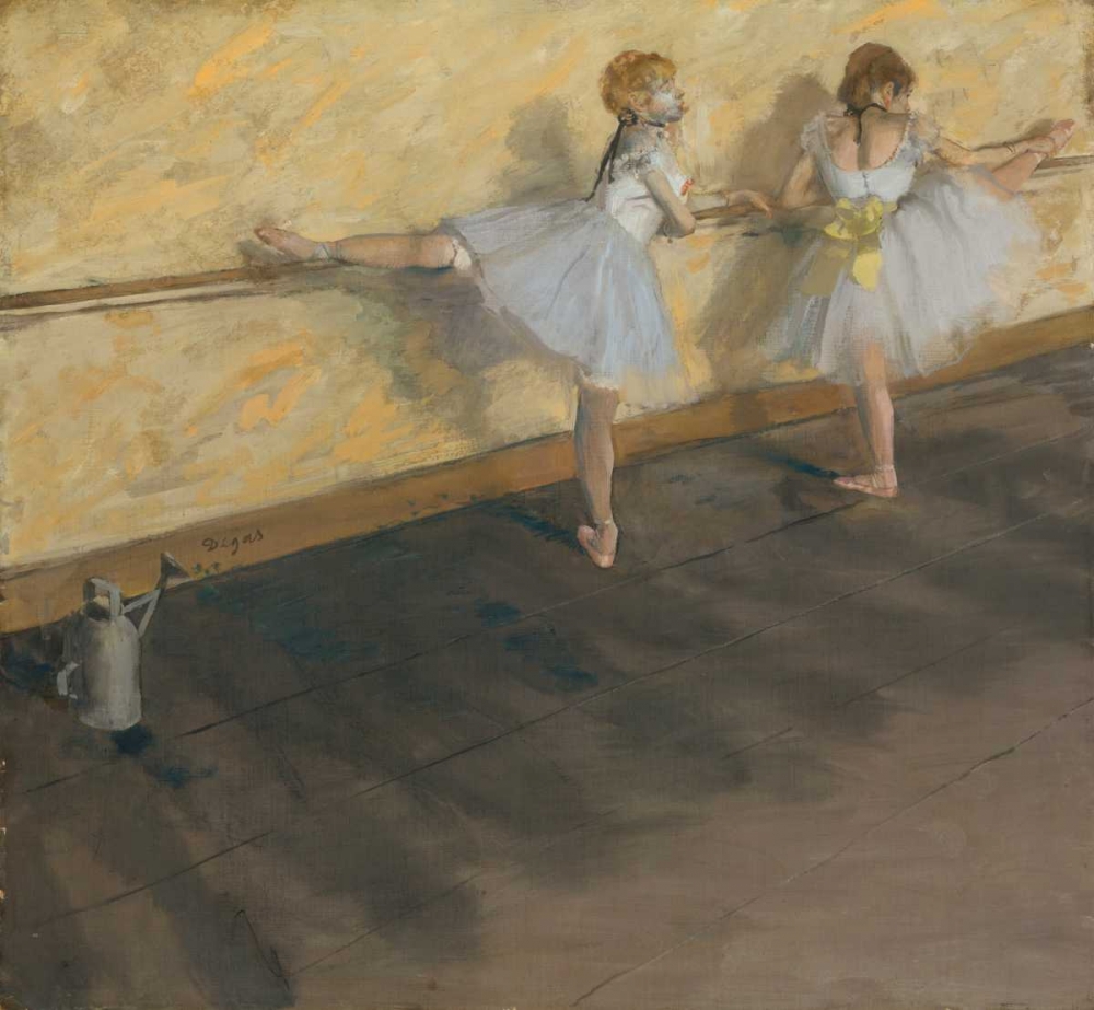 Wall Art Painting id:165559, Name: Dancers Practicing at the Barre, Artist: Degas, Edgar