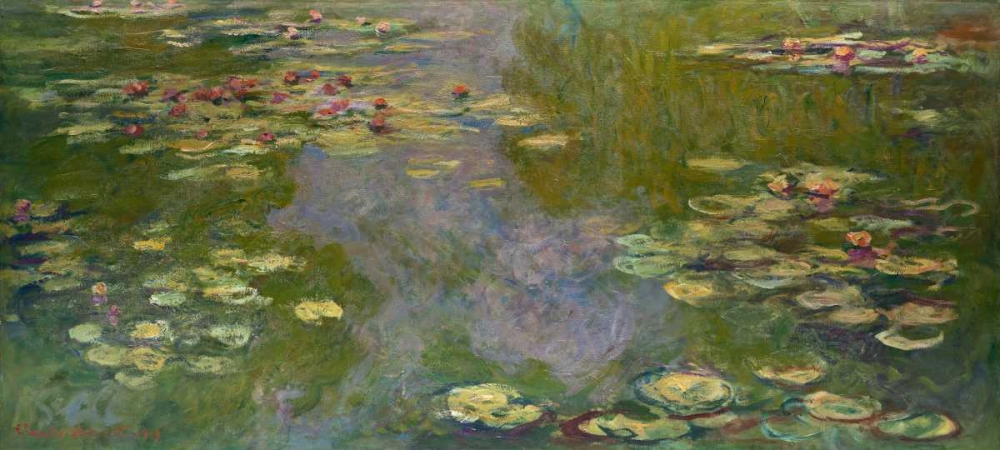 Wall Art Painting id:165599, Name: Water Lilies I, Artist: Monet, Claude