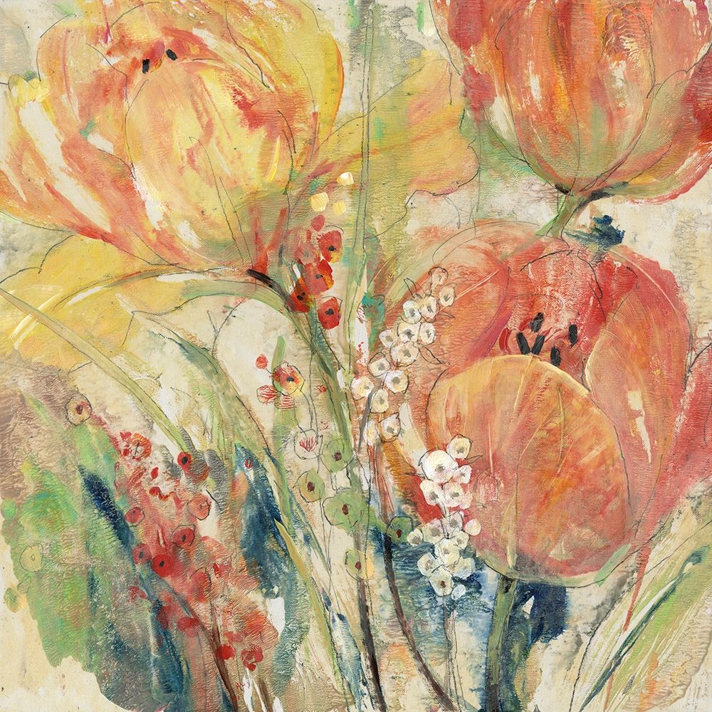 Wall Art Painting id:228140, Name: Spring Tulip Array I, Artist: OToole, Tim