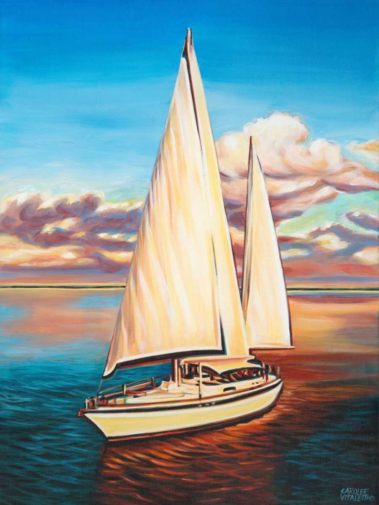 Wall Art Painting id:182860, Name: Sunset Cruise I, Artist: Vitaletti, Carolee