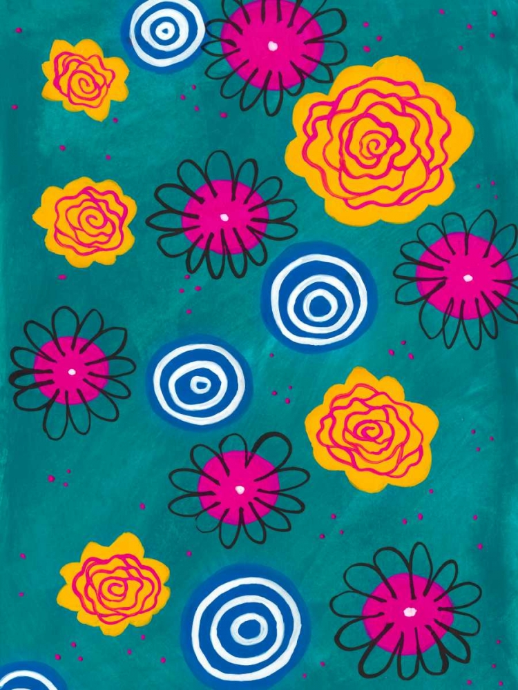 Wall Art Painting id:183225, Name: Flower Pop II, Artist: Moore, Regina