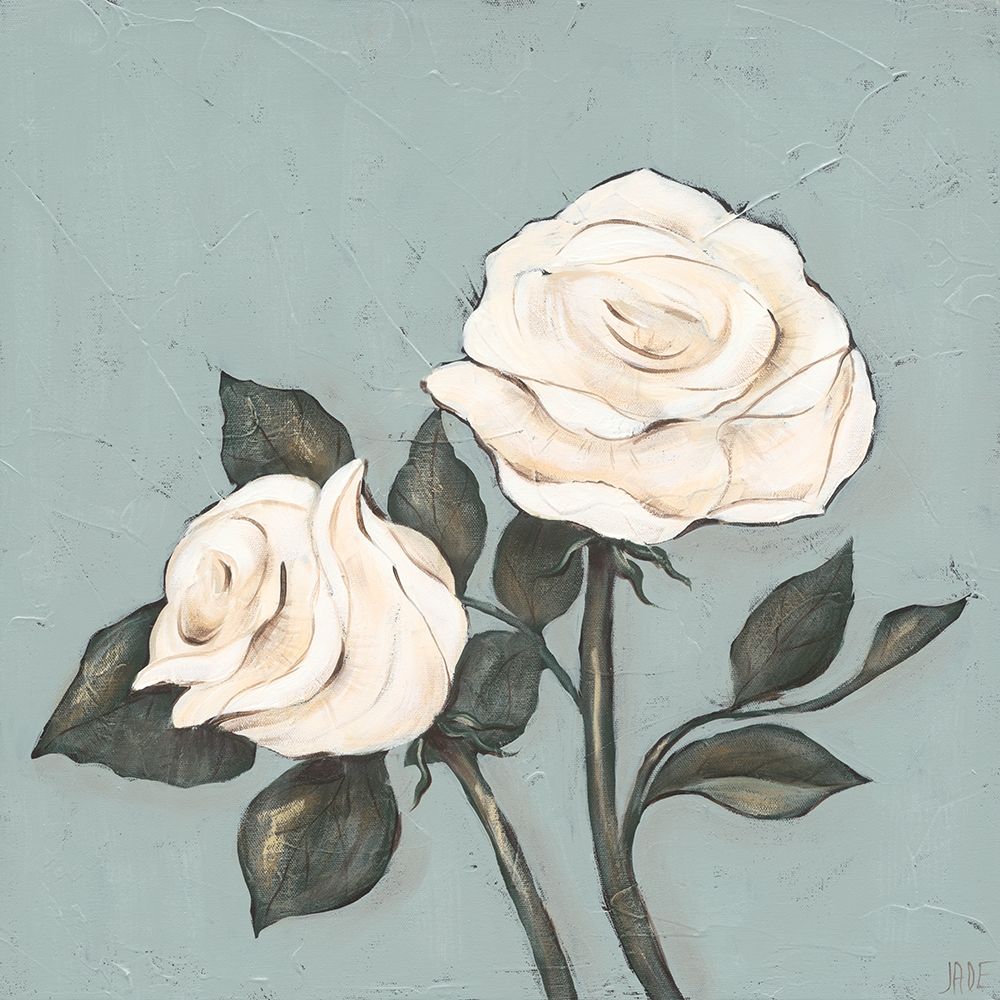 Wall Art Painting id:195564, Name: Two Tan Roses, Artist: Reynolds, Jade