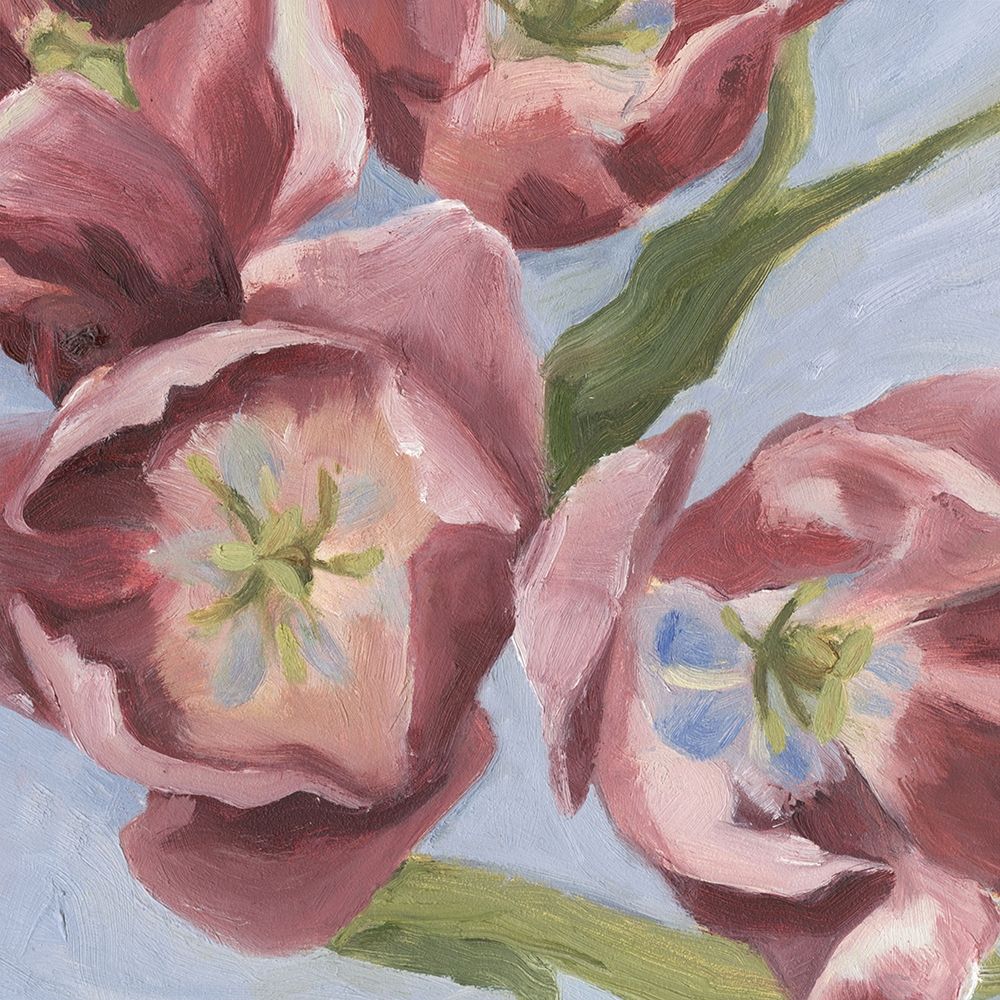 Wall Art Painting id:196080, Name: Mauve Tulips I, Artist: Scarvey, Emma