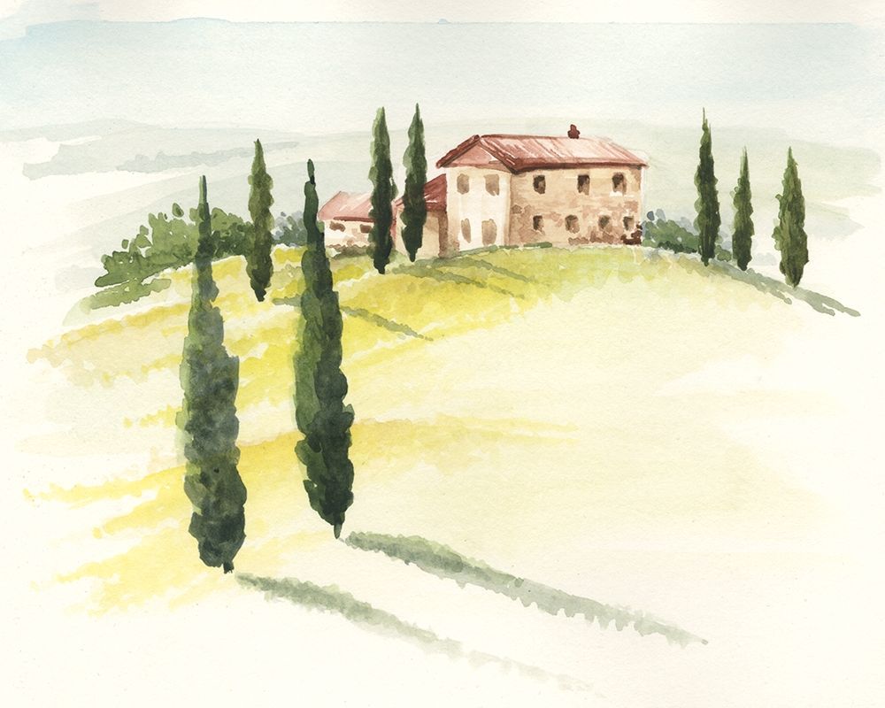 Wall Art Painting id:196248, Name: Tuscan Villa I, Artist: Parker, Jennifer Paxton
