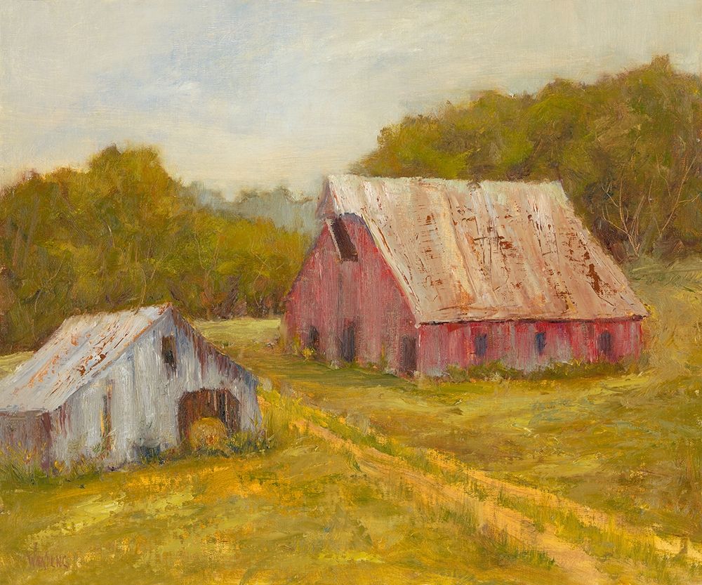 Wall Art Painting id:196580, Name: Country Barns, Artist: Wendling, Marilyn