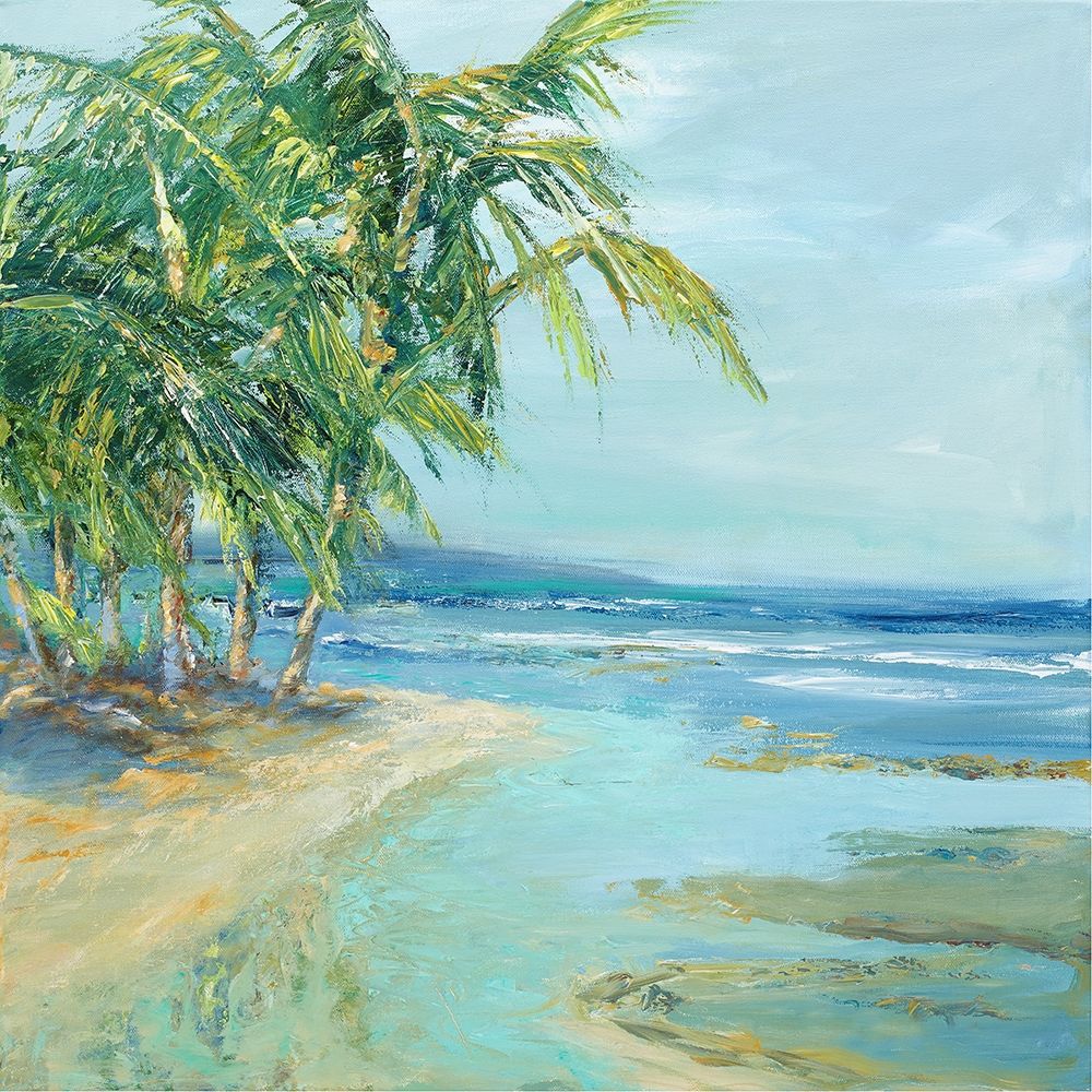 Wall Art Painting id:196602, Name: Blue Coastal Lagoon, Artist: Wilkins, Suzanne