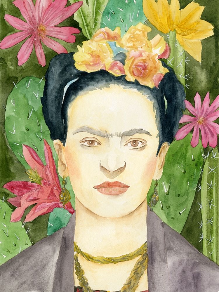 Wall Art Painting id:196828, Name: Frida Kahlo I, Artist: Wang, Melissa