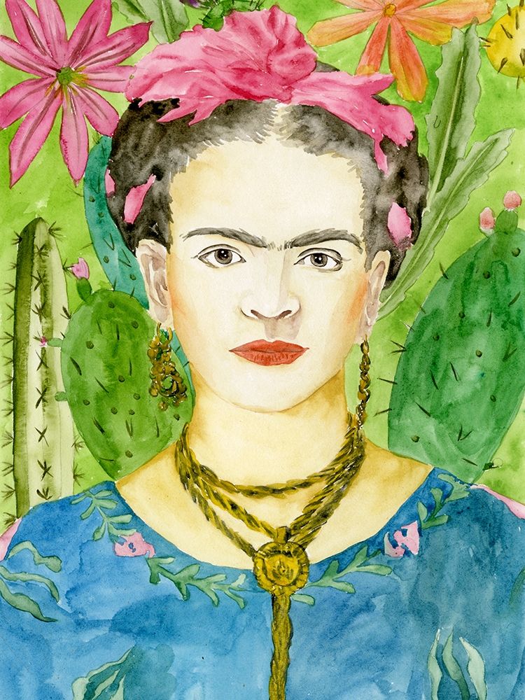Wall Art Painting id:196829, Name: Frida Kahlo II, Artist: Wang, Melissa