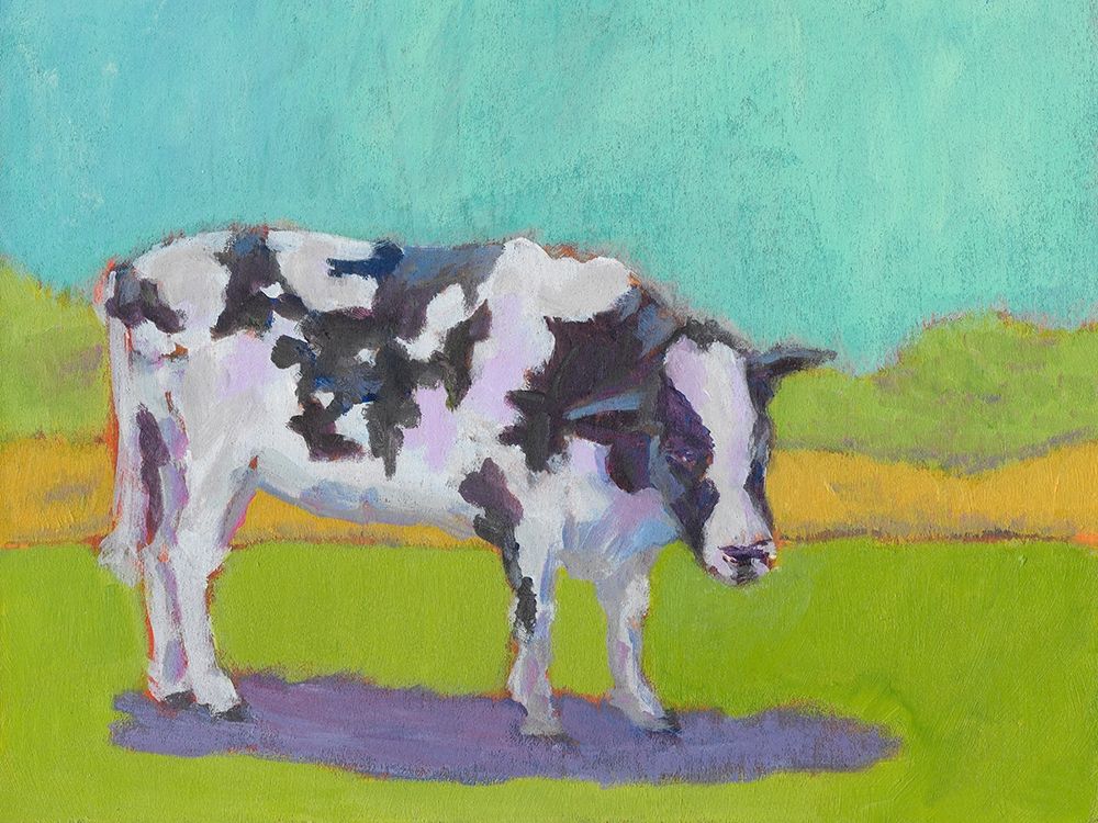 Wall Art Painting id:196984, Name: Pasture Cow I, Artist: Young, Carol