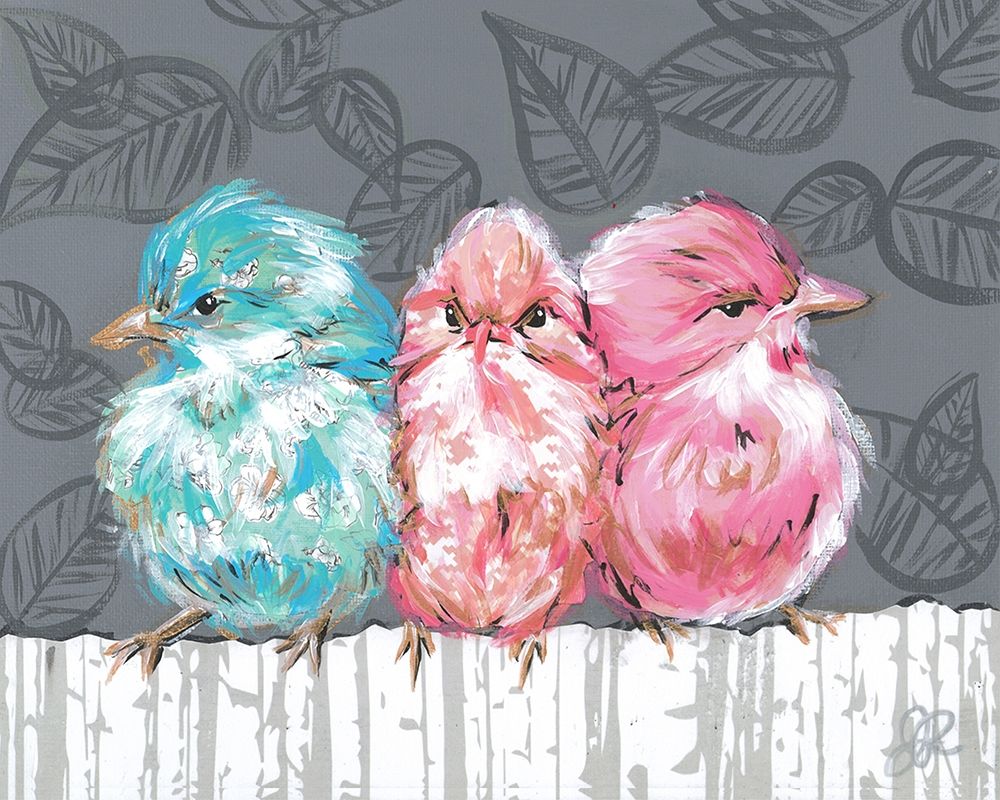 Wall Art Painting id:209362, Name: Bird Trio I, Artist: Rutledge, Jennifer