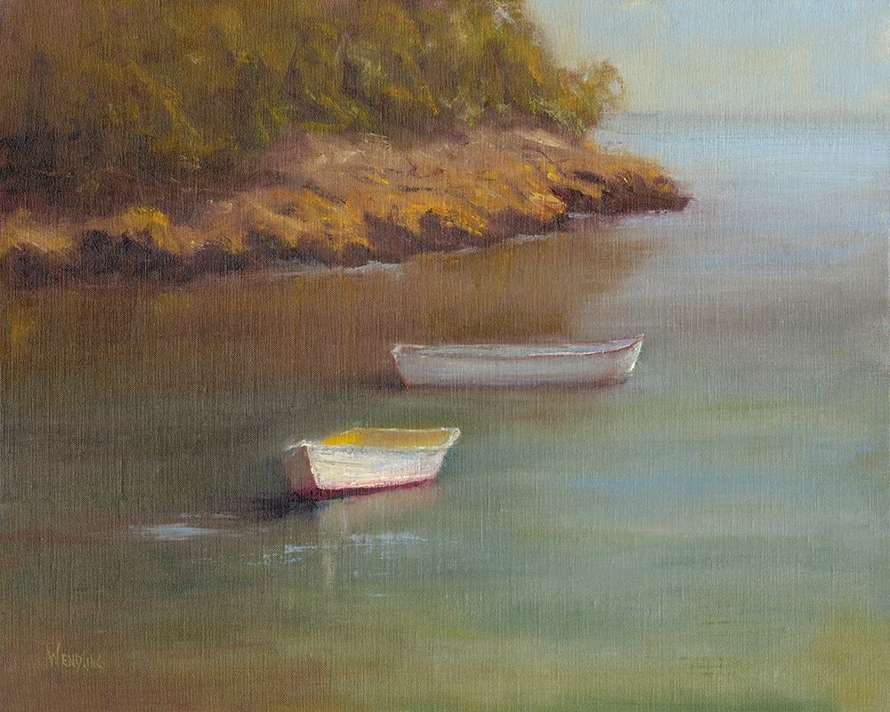 Wall Art Painting id:209375, Name: Harbored Dories I, Artist: Wendling, Marilyn