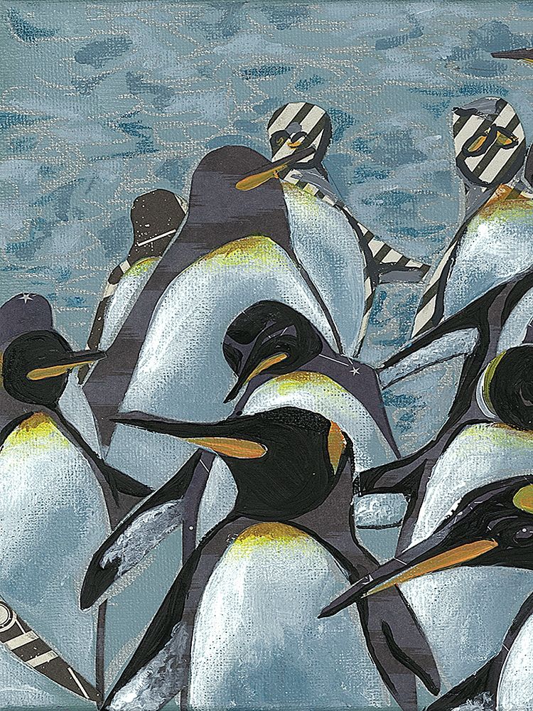 Wall Art Painting id:209395, Name: Colony of Penguins I, Artist: Rutledge, Jennifer