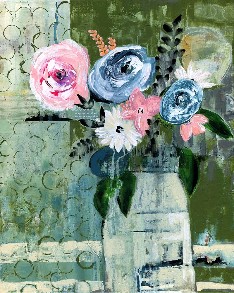 Wall Art Painting id:252653, Name: Modern Floral Circle, Artist: Daavettila, Tara