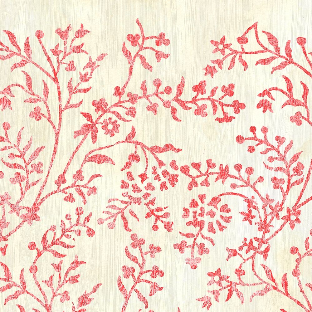 Wall Art Painting id:209728, Name: Weathered Patterns in Red V, Artist: Vess, June Erica