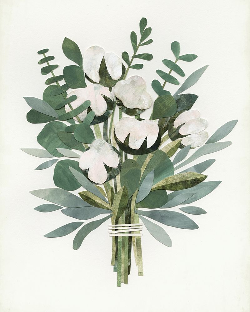 Wall Art Painting id:209852, Name: Cut Paper Bouquet IV, Artist: Borges, Victoria