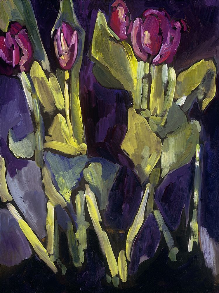 Art Print: Violet Spring Flowers I
