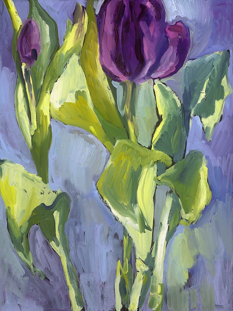 Art Print: Violet Spring Flowers II