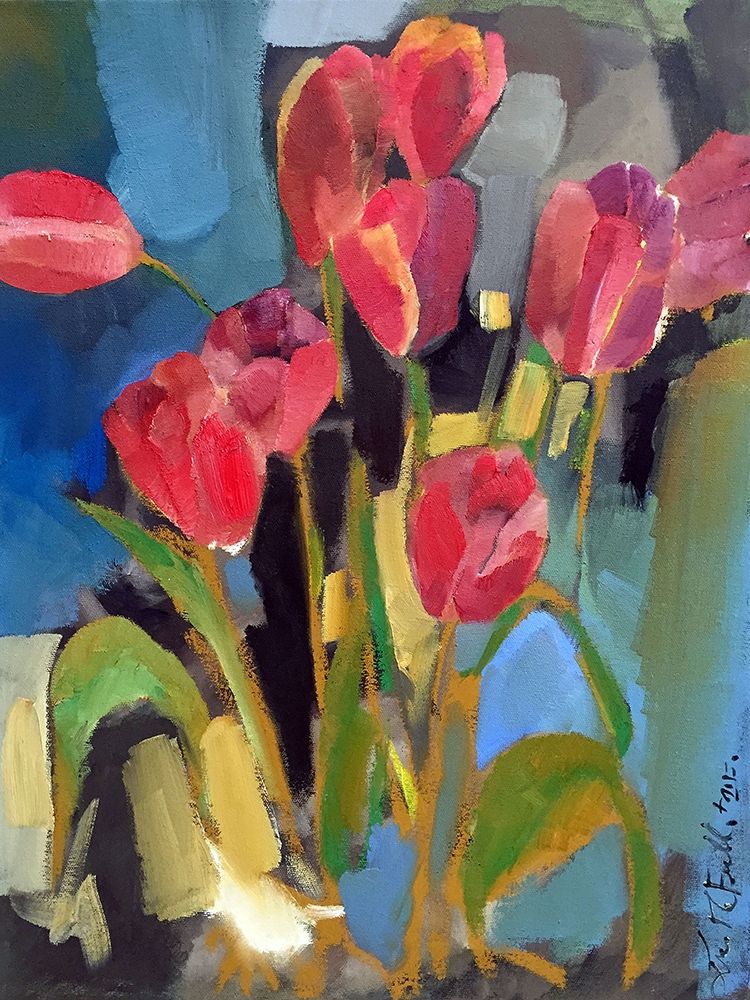 Art Print: Painterly Tulips II