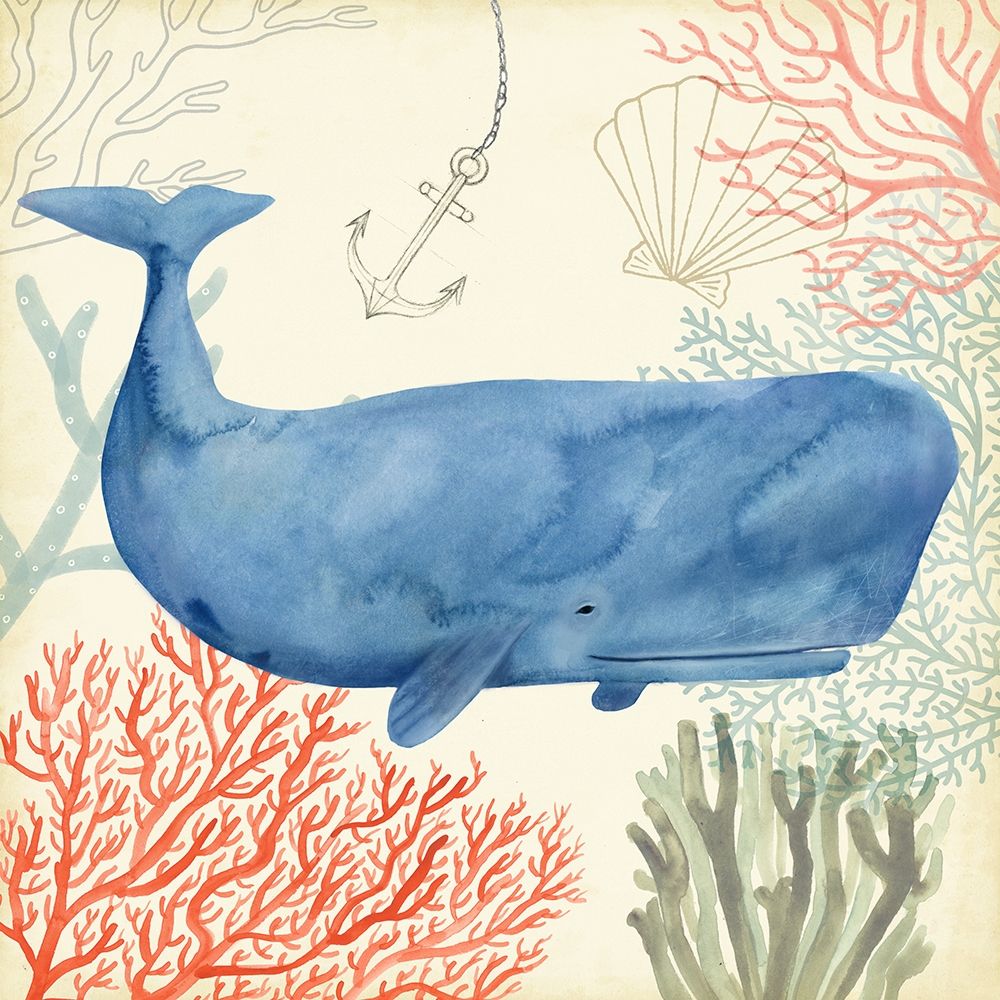 Wall Art Painting id:215011, Name: Underwater Whimsy I, Artist: Borges, Victoria