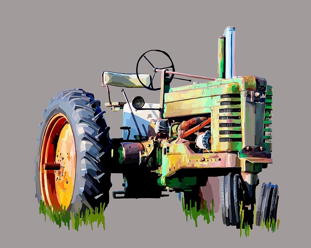 Art Print: Vintage Tractor VII